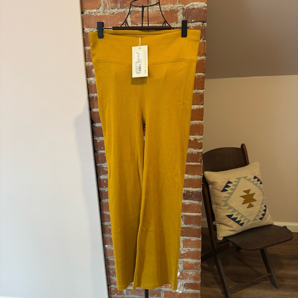 Pact Mustard Yellow High-Waist Leggings
